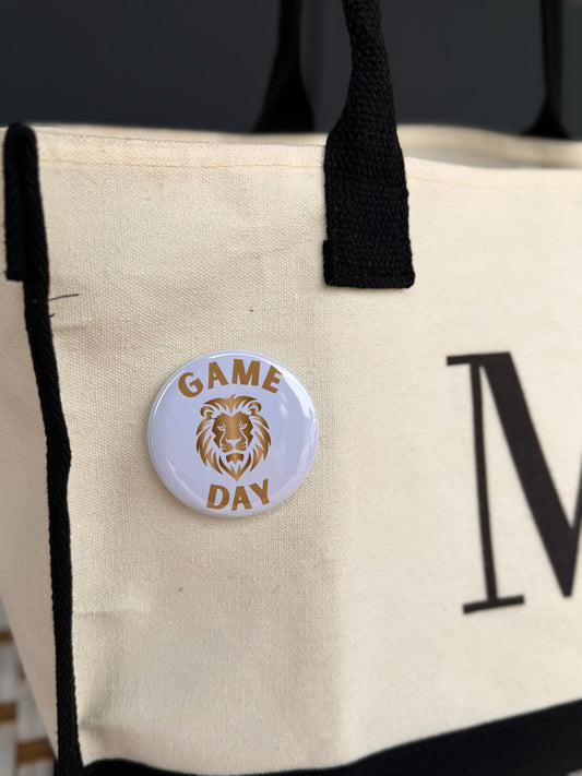 Gold Game Day pin