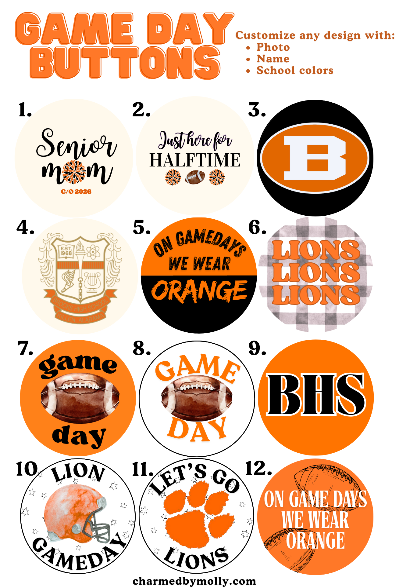 Brooks F-ball Buttons