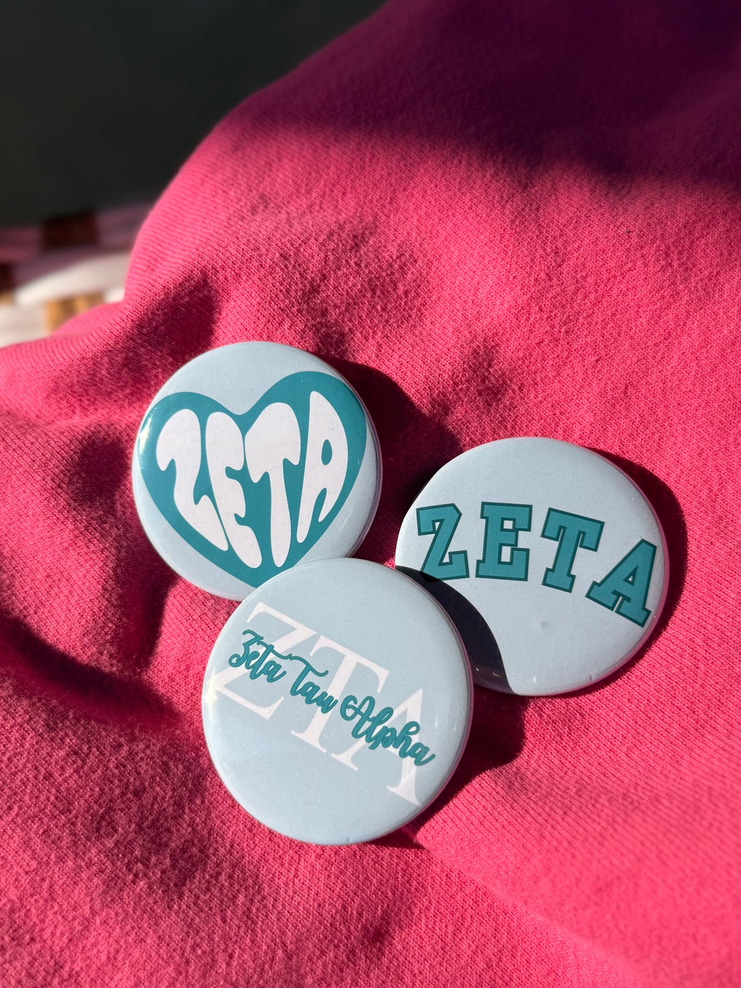 ZTA & Phi Mu Buttons