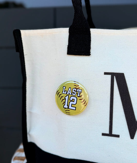 Custom Softball Jersey Pin – Personalized Name & Number
