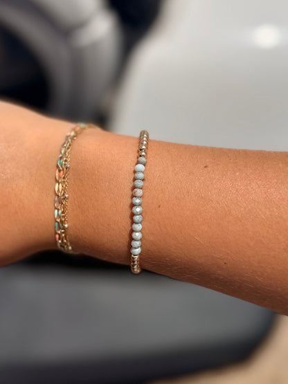 Clouded Bead Bracelet